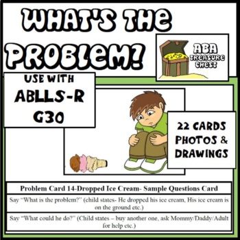 Preview of What's the Problem ABA  ABLLS-R G30 Autism Identify Problems