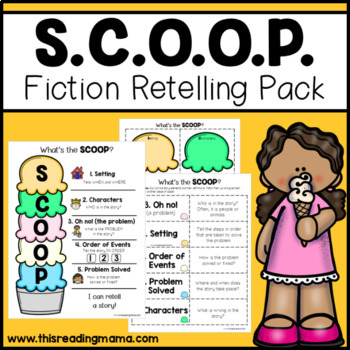 What's the SCOOP? Story Retelling Pack by This Reading Mama | TpT