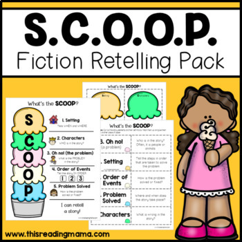 Preview of What's the SCOOP? Story Retelling Pack