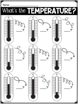 What's the Temperature? FREEBIE (VA SOL 2.11) by Second Grade Circus