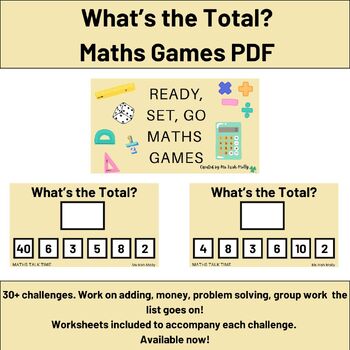 Preview of What's the Total? - Ready, Set, Go Maths Games