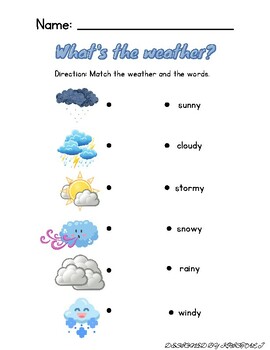 What's the Weather? by Fun and Creative way to learn | TPT