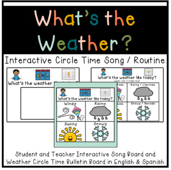 Interactive Preschool Weather Routine by Sisters in Sped | TpT