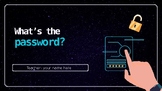 What's the password? - Reading Activity