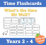 What's the time Mr Wolf - Time Flash Cards