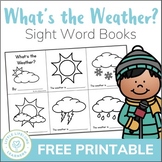 What's the weather? A Science Sight Word Book Printable - FREE