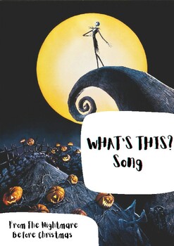 Preview of What's this? Halloween Song  (from the movie 'The Nightmare before Christmas')