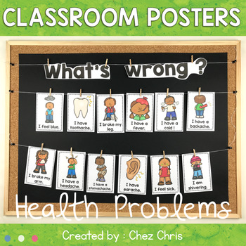 Preview of What's wrong ? Health Problems Posters