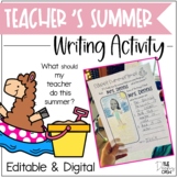 What should my teacher do this summer? Editable | Digital 