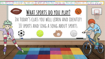 Preview of What sport do you play? 