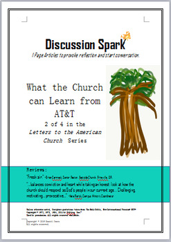 Preview of What the Church can learn from AT&T-1 page Article w/ Discussion Questions