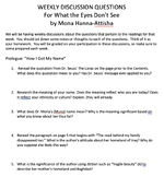 What the Eyes Don't See - Discussion Questions and Answer Key
