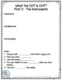 What the Orff is Orff? HANDOUT Part 2:  The Instruments