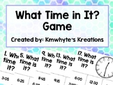 What time is it? - Telling Time to 5 Minutes Game