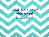 What time is it? worksheet