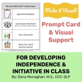 What to Do Next-Visual Support for Developing Independence