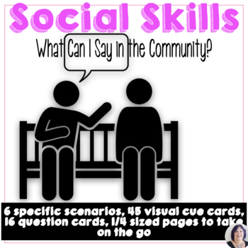 Preview of Social Communication Life Skills Problem Solving Scenarios for Speech Therapy