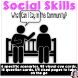 Social Communication Life Skills Problem Solving Scenarios
