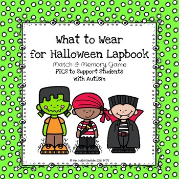 Preview of What to Wear for Halloween Lapbook