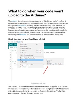 Preview of What to do when you can't upload code to your Arduino