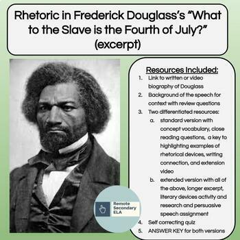 What To The Slave Is The Fourth Of July Worksheets Teaching Resources Tpt