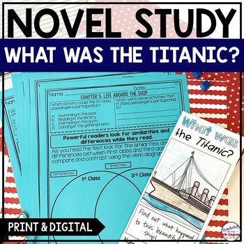 Preview of What was the Titanic? Novel Study | PRINTABLE AND DIGITAL
