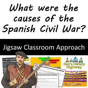 Preview of What were the causes of the Spanish Civil War? Jigsaw Lesson Approach