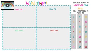 Preview of Whatever You Need "WYN" Time Station Rotation- editable 