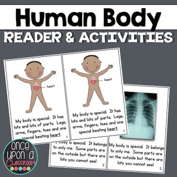 Preview of What's Inside My Body? {Reader with Pocket Chart Cards & Labels!}