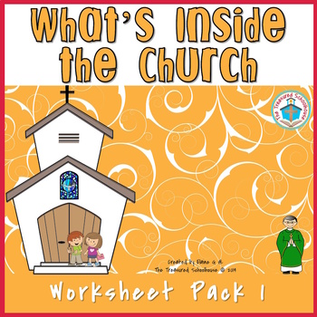 Preview of What's Inside the Church Worksheet Pack 1