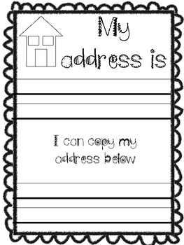 What's My Address and Phone Number by Steele Teaching | TpT