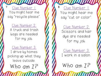 helpers free grade worksheets 1 community Helpers Job: Inferences Making with My Community What's by