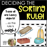 Sorting What's My Rule Activity Kindergarten and First Sci