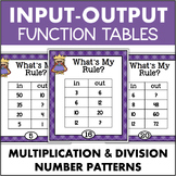 3rd Grade Multiplication & Division Task Cards Input Outpu