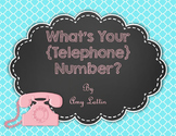 What's Your {Telephone} Number? - **Editable**