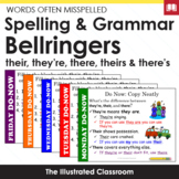 Spelling and Grammar Activities - "There" Homophones