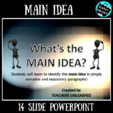 Main Idea PowerPoint Lesson