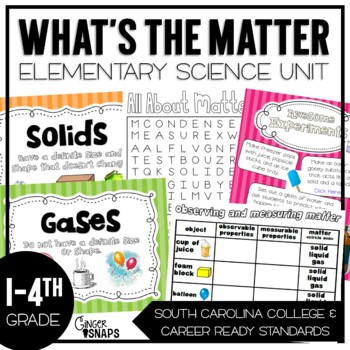 Preview of States of Matter Activities and Printables for Elementary Students