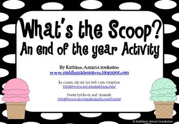 Preview of What's the Scoop?: An End of the Year Activity