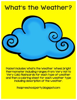 Download What's the Weather? by Harper's Hangout | Teachers Pay Teachers