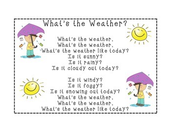 What S The Weather Song By Primary Grade Sweeties Tpt