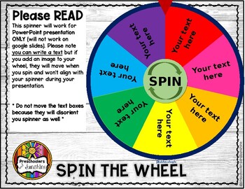 Spin the wheel! Free spinner PowerPoint template