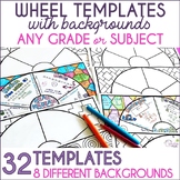 Note Taking Graphic Organizers Editable Wheel Templates wi