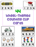 Wheel-Themed Counting Clip Cards: Creative Curriculum Whee