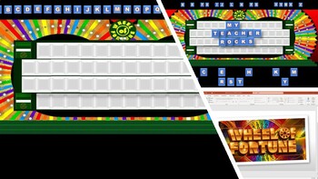 Preview of Wheel of Fortune Game Template