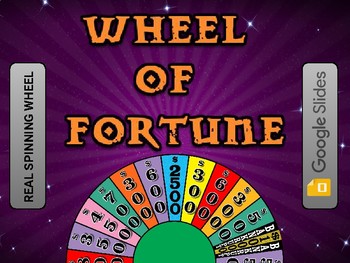 Preview of Wheel of Fortune (Google Slides Game Template)