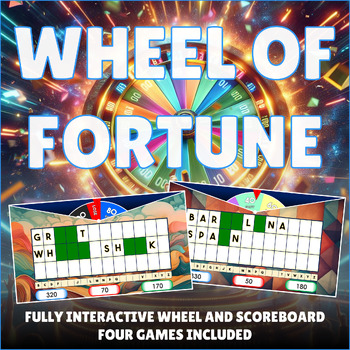 Preview of Wheel of Fortune - Interactive game & Template