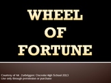 Wheel of Fortune Review Game