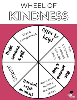 Wheel of Kindness by A Little Bit O Learning with Ms Shanel | TpT