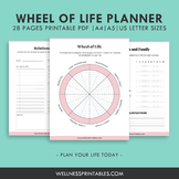Wheel of Life Planner Printable - Smart Goal Setting - Bal